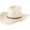 Hat * | Stetson Hats Men'S Decorated Hat Band Straw Hat Natural