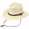 Hat * | Stetson Men'S Airway Uv Protection Western Straw Hat Natural