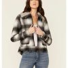 Jacket * | Stetson Women'S Ombre Plaid Jacket Black