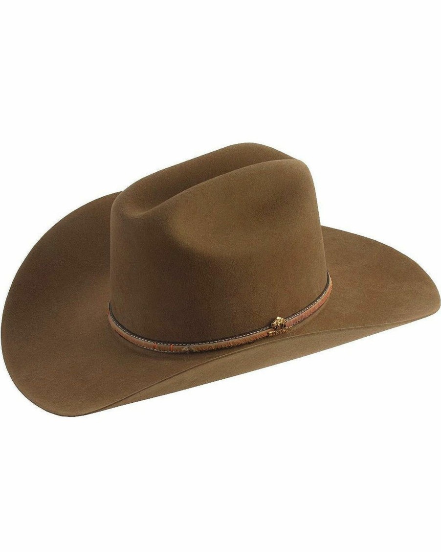 Hat * | Stetson Powder River 4X Buffalo Fur Felt Hat For Men'S Mink