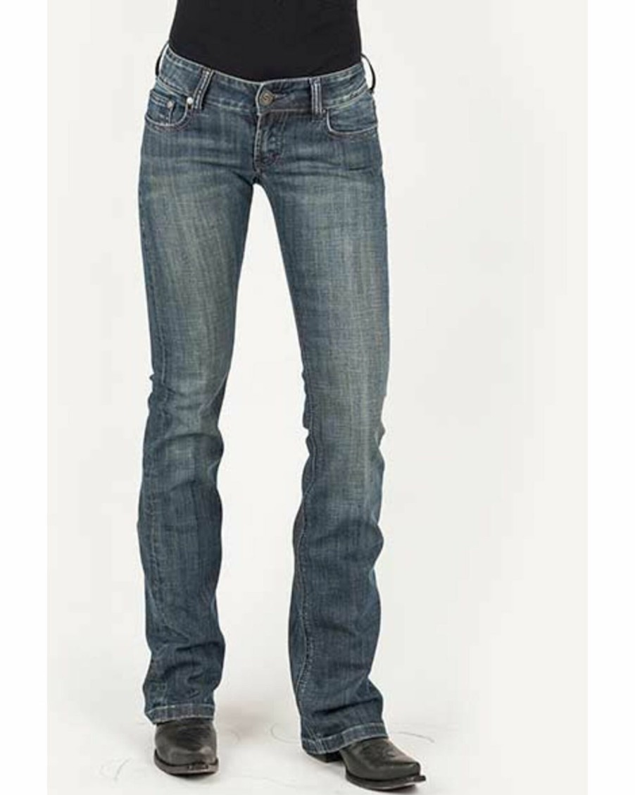 Jean * | Stetson Women'S 818 Medium Hollywood Deco Bootcut Jeans Blue