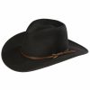 Hat * | Stetson Bozeman Crushable Wool Hat For Men'S Black