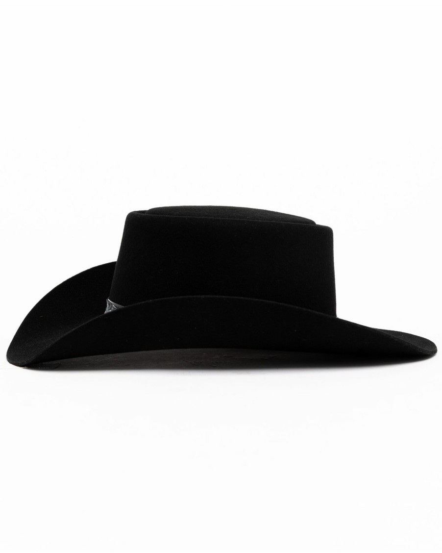 Hat * | Stetson Men'S Black Revenger Wool Felt Western Hat