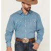 Shirt * | Stetson Men'S Micro Chip Geo Print Long Sleeve Snap Western Shirt