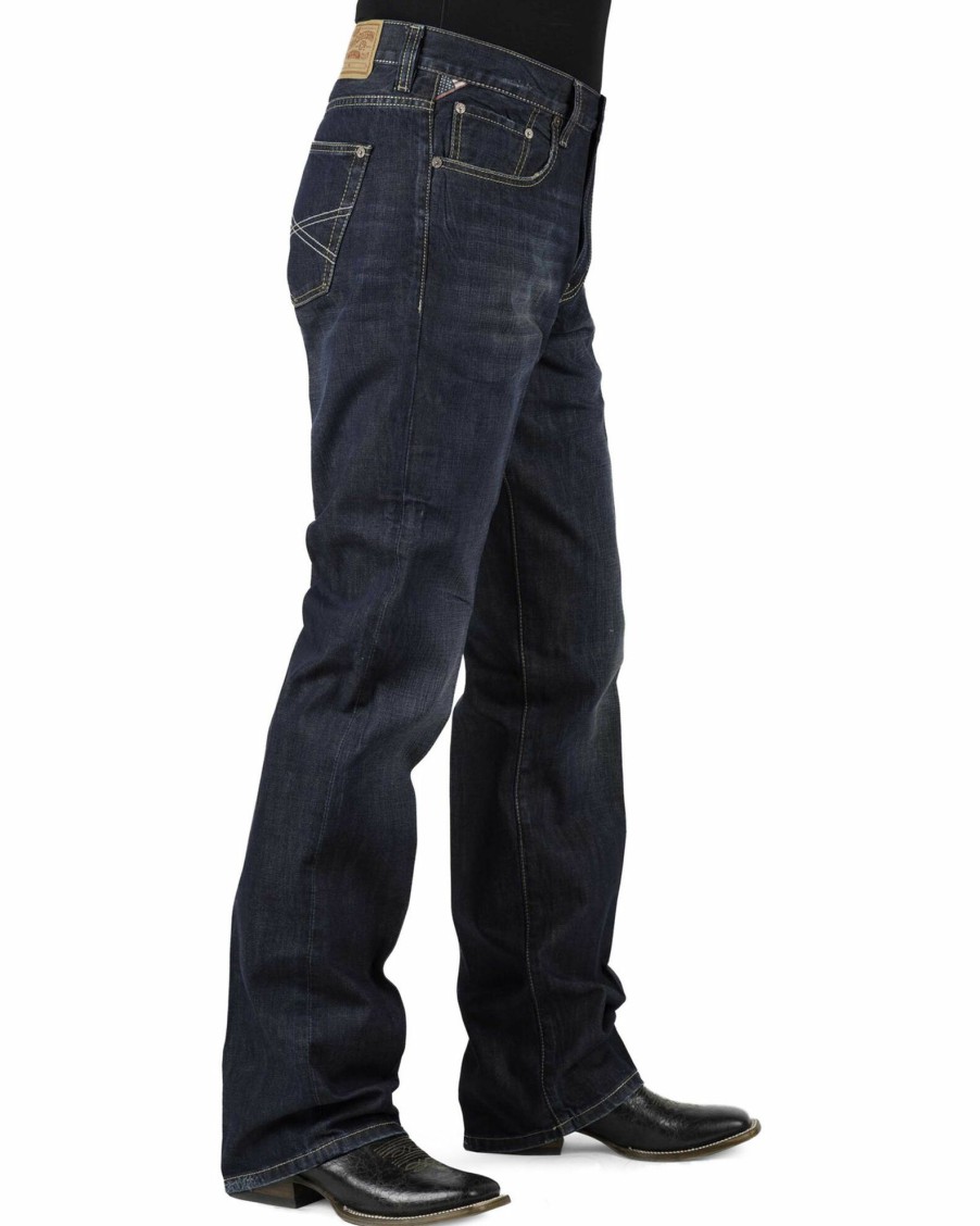 Jean * | Stetson Men'S Premium Modern Fit Boot Cut Jeans Denim