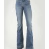 Jean * | Stetson Women'S 921 Light Wash High-Rise Plain Pocket Flare Jean Blue