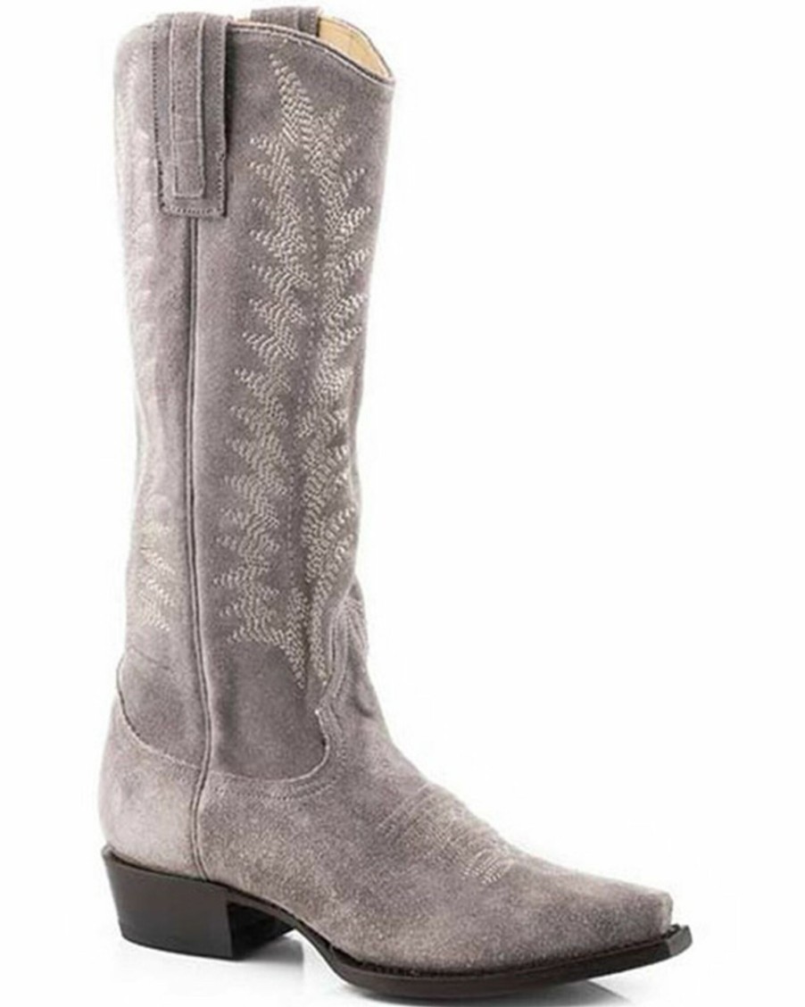 Boot * | Stetson Women'S Emme Western Boots Snip Toe Grey