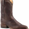 Boot * | Stetson Men'S Rancher Zip Oily Vamp Western Roper Boots Round Toe