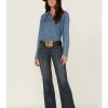 Jean * | Stetson Women'S 214 Dark Wash City Trousers Blue