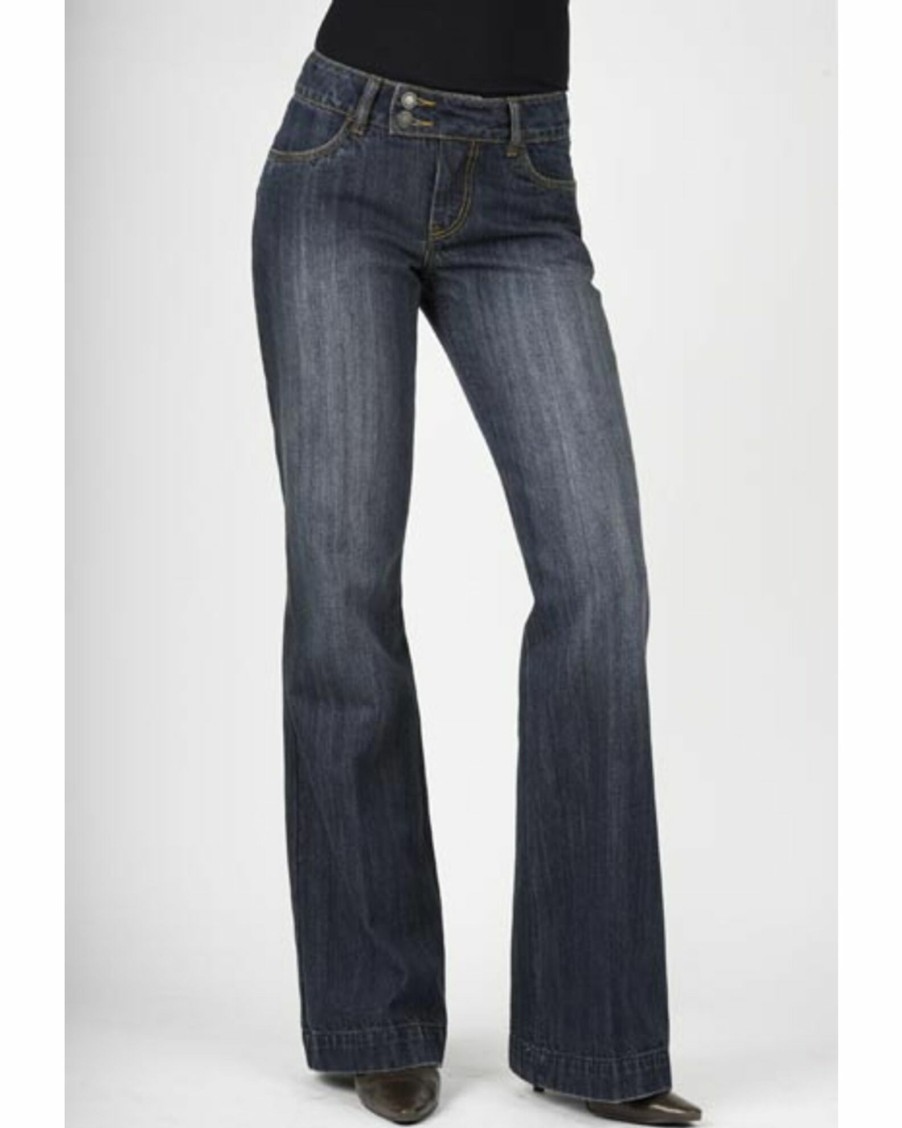 Jean * | Stetson Women'S 214 Fit City Trouser Jeans Med Wash