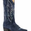 Boot * | Stetson Women'S Quinn Western Boots Snip Toe Blue