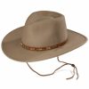 Hat * | Stetson Santa Fe Crushable Wool Hat For Men'S Mushroom