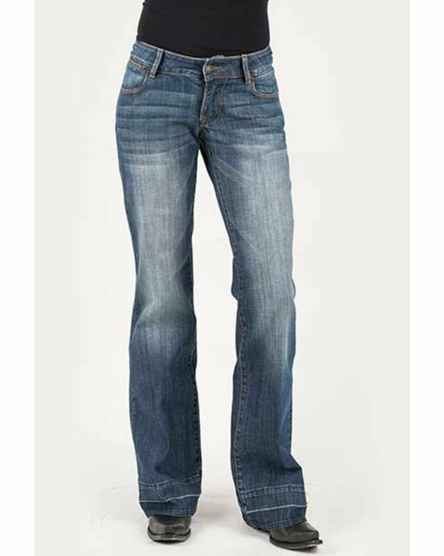 Jean * | Stetson Women'S Dark 214 City Trouser Fit Jeans Blue