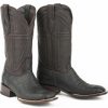 Boot * | Stetson Men'S Houston Caiman Exotic Boots Black