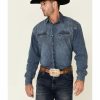 Shirt * | Stetson Snap Western Shirt For Men'S Denim