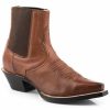 Boot * | Stetson Women'S Everly Western Booties Snip Toe Brown