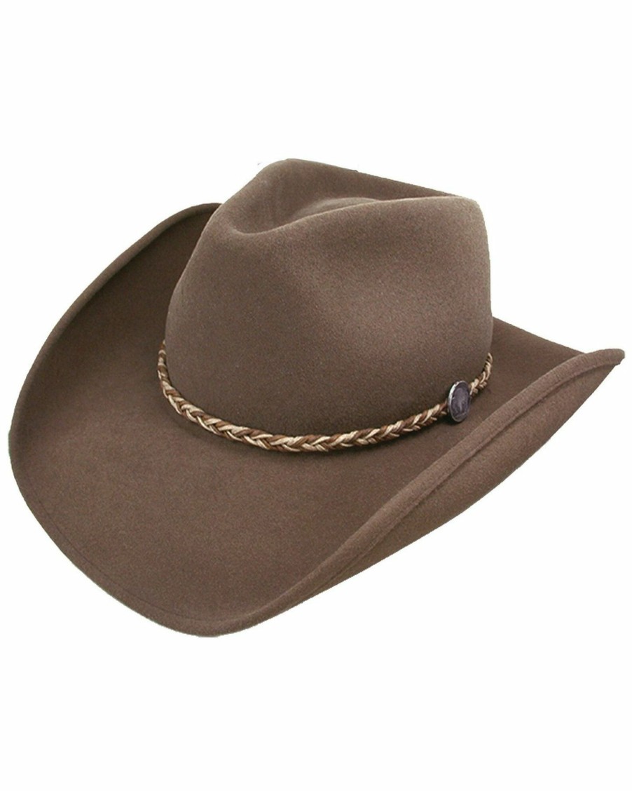 Hat * | Stetson Rawhide 3X Crushable Buffalo Fur Felt Hat For Men'S Mink