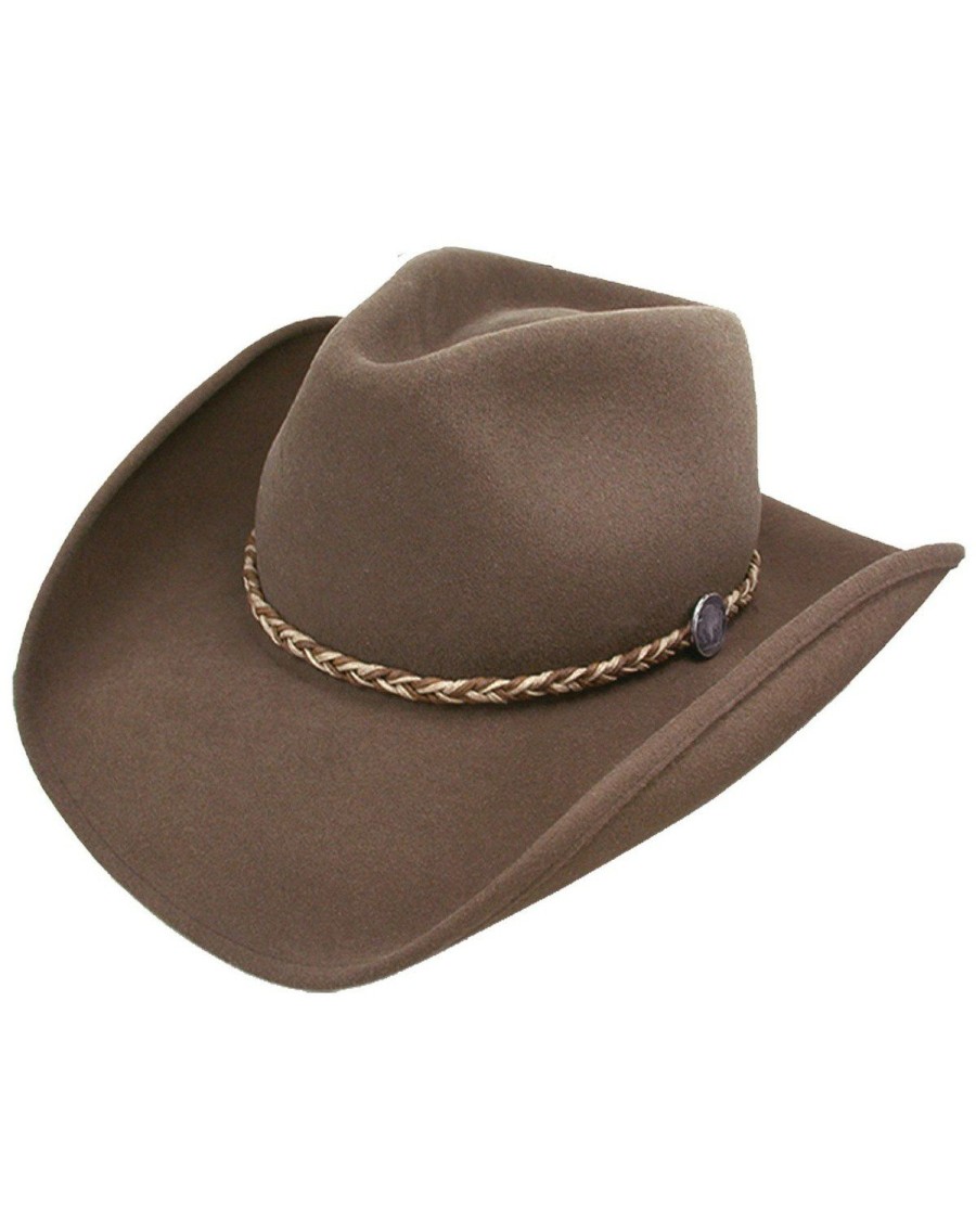 Hat * | Stetson Rawhide 3X Crushable Buffalo Fur Felt Hat For Men'S Mink