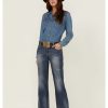 Jean * | Stetson Women'S Medium 214 Trouser Fit Jeans Blue