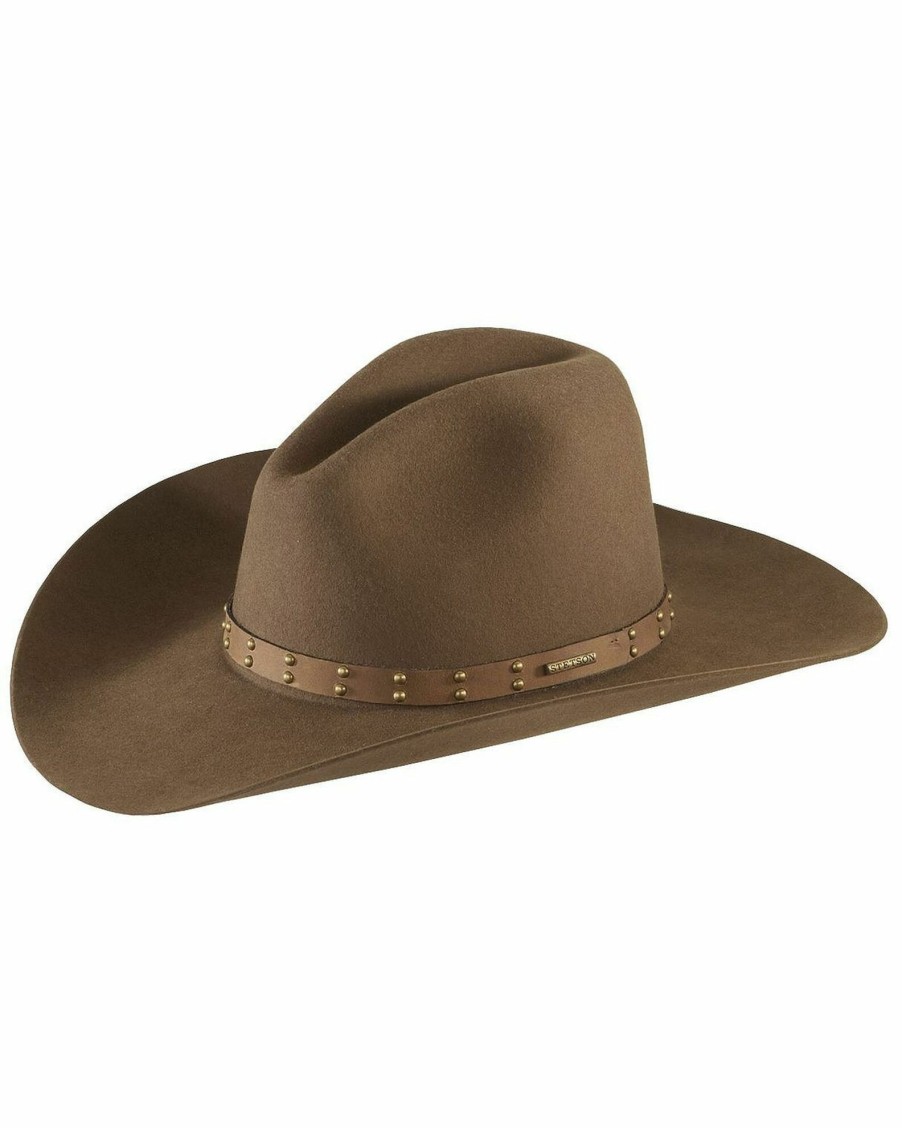 Hat * | Stetson Seminole 4X Buffalo Fur Felt Hat For Men'S Mink