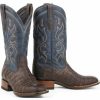 Boot * | Stetson Men'S Honey Caiman Belly Western Boots Square Toe Tan