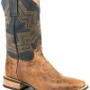 Boot * | Stetson Men'S Goddard Waxy Vamp Western Boots Wide Square Toe