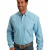 Shirt * | Stetson Men'S Open One Pocket Striped Long Sleeve Shirt