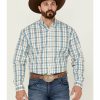 Shirt * | Stetson Men'S Vintage Plaid Long Sleeve Button-Down Western Shirt