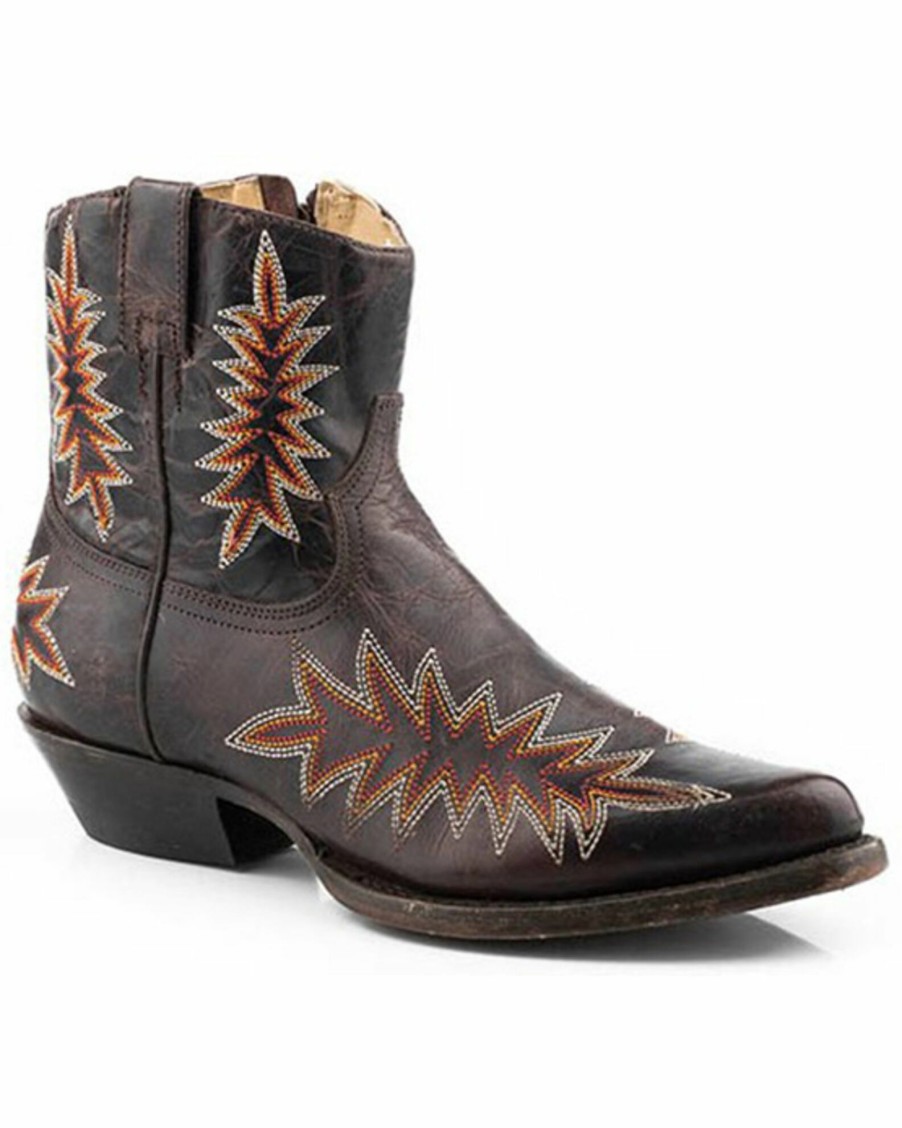 Boot * | Stetson Women'S Charlie Western Booties Snip Toe