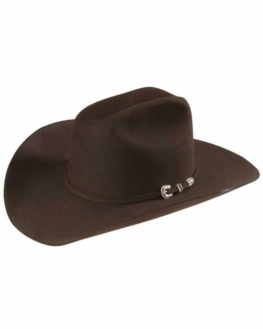 Hat * | Stetson Men'S 6X Skyline Fur Felt Western Hat Chocolate