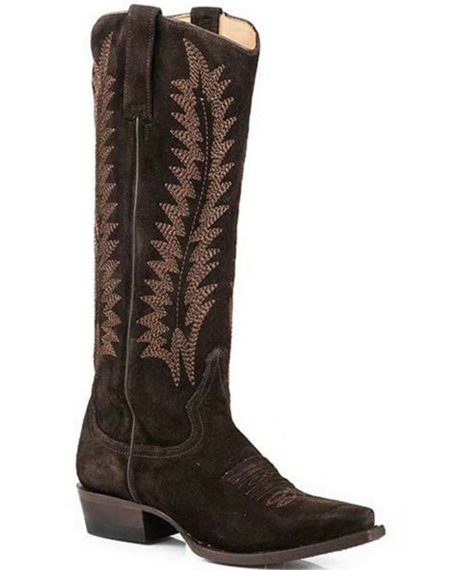 Boot * | Stetson Women'S Emme Western Boots Snip Toe Brown