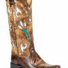 Boot * | Stetson Women'S Cowgirl Tulip Western Boots Brown