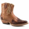 Boot * | Stetson'S Women'S Tobacco Western Fashion Booties Pointed Toe