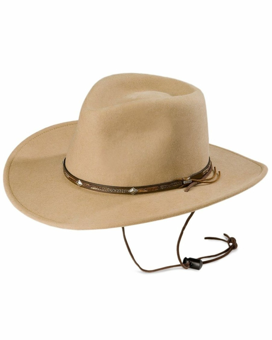 Hat * | Stetson Mountain View Wool Hat For Men'S Sand